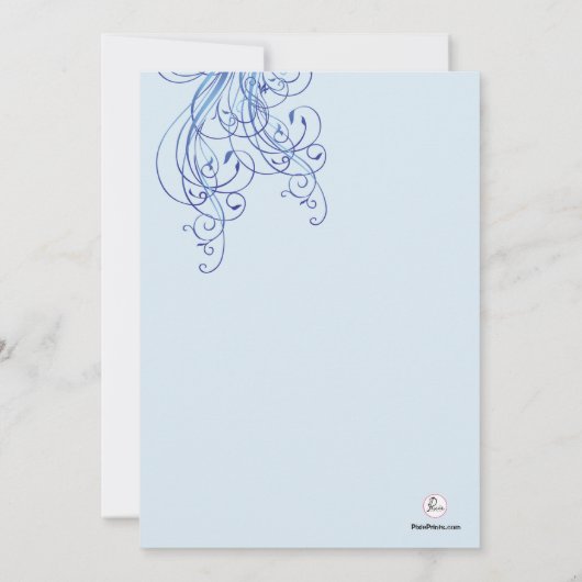 Invitation rose de saphir (Dos)