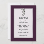 Invitation Rose de Seahorse (Devant)
