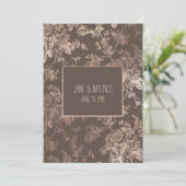 Invitation Rose de toile PixDezines Gold/Arrière - plan DO-IT (Debout devant)