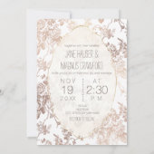 Invitation Rose de toile PixDezines Gold/Arrière - plan DO-IT (Dos)