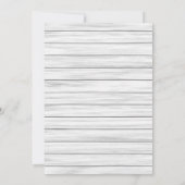 Invitation Rose de tournesol Automne Floral Mariage de bois (Dos)