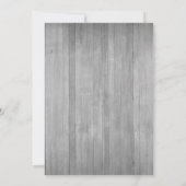 Invitation Rose de tournesol Automne Floral Mariage de bois (Dos)