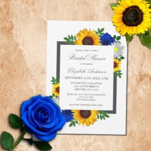 Invitation Rose de tournesol Daisy Automne Fête des mariées f