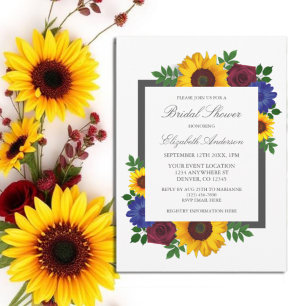 Invitation Rose de tournesol Floral