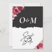 Invitation Rose de vin de Bourgogne moderne typographie maria (Dos)