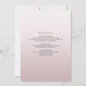 Invitation rose de week-end de Bachelorette de (Dos)