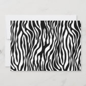 Invitation rose de zèbre (Dos)