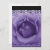 Invitation Rose Dentelle RÊVES PURPLE (Dos)