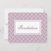 Invitation rose dentelle victorienne (Devant)