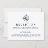 Invitation Rose des vents de la boussole nautique | Invitatio (Devant)