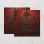 Invitation Rose des vents mystique (Devant / Derrière)