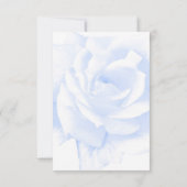 Invitation Rose Design Bleu couleur Bridesmaid Demande (Dos)