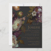 Invitation Rose d'été Boho Mariage d'estime Vintage (Devant)