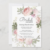 Invitation Rose d'été Garden Fête des mariées rose (Devant)