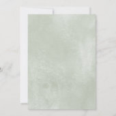 Invitation Rose d'hiver Blanc or Mariage Floral (Dos)