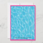 Invitation Rose d'invitation de réception au bord de la (Dos)