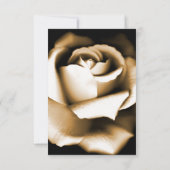 Invitation Rose d'or à la douche nuptiale (Dos)