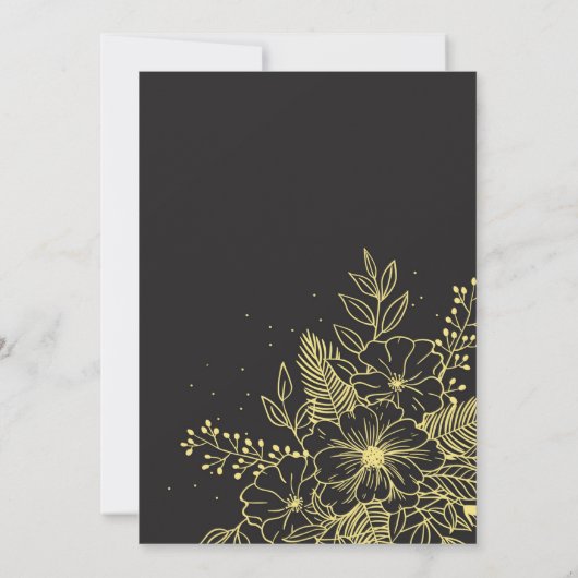 Invitation Rose d'or merci (Dos)