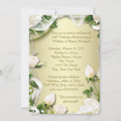 Invitation Rose d'or Photo 50e fête d'anniversaire du Mariage (Dos)