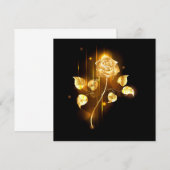 Invitation Rose d'or ( rose d'or ) (Devant / Derrière)
