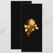 Invitation Rose d'or ( rose d'or ) (Devant / Derrière)