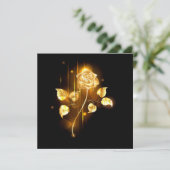Invitation Rose d'or ( rose dorée ) (Debout devant)