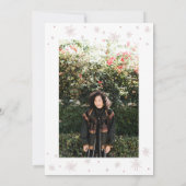 Invitation Rose Doré | Typographie moderne 21e fête d'anniver (Dos)