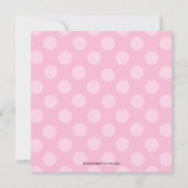 Invitation ROSE douce de baby shower de (Dos)
