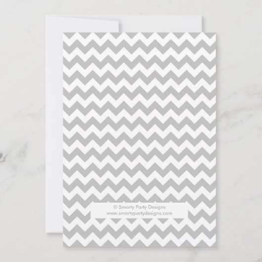 Invitation rose douce de baby shower de Fox (Dos)