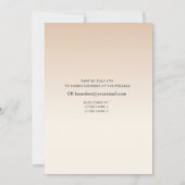 Invitation Rose Doves Rose Romance Fête des mariées (Dos)