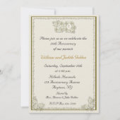 Invitation Rose du 50e anniversaire (Devant)