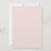 Invitation Rose du désert et Mariage de Cactus (Dos)