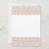 Invitation Rose Dusty Bleu Romantique dentelle florale Fête d (Dos)