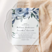 Invitation Rose Dusty Fleurs Boho Mariage
