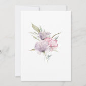 Invitation *~* Rose élégant AR15 PINK Floral Mariage RSVP (Dos)