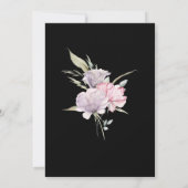 Invitation *~* Rose Élégant PINK Floral AR15 Mariage RSVP (Dos)