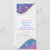 Invitation rose élégante (Dos)