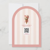 Invitation Rose Elle a été prise en Fête des mariées (Dos)