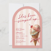 Invitation Rose Elle a été prise en Fête des mariées (Devant)