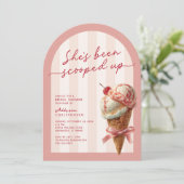 Invitation Rose Elle a été prise en Fête des mariées (Debout devant)