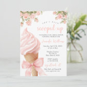 Invitation Rose Elle a été ramassée Fête des mariées de glace (Debout devant)