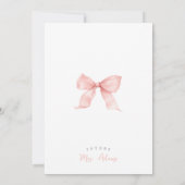 Invitation Rose Elle a été ramassée Fête des mariées de glace (Dos)