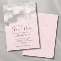 Rose Elle est sur un nuage Baby Shower