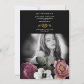 Invitation Rose en floraison (Dos)