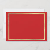 Invitation Rose en verre tendu Beauté et thème de la bête (Dos)