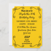 Invitation Rose espagnol Corners Party vertical (Dos)