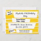 Invitation Rose espagnole horizontale (Dos)