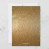 Invitation Rose et anniversaire de Quinceanera de confettis (Dos)