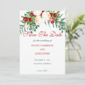 Invitation Rose et Berry Mariage de tiges d'aquarelle (Debout devant)