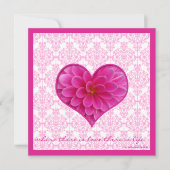 Invitation Rose et blanc chaud (Devant)